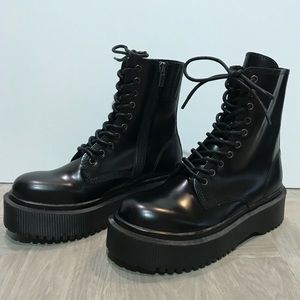 Jeffrey Campbell Sopas Platform Combat Boots